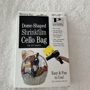 Gift Basket Dome Shaped Shrinkfilm Wrap Large 20x24 Hairdryer Heat Shrinkable